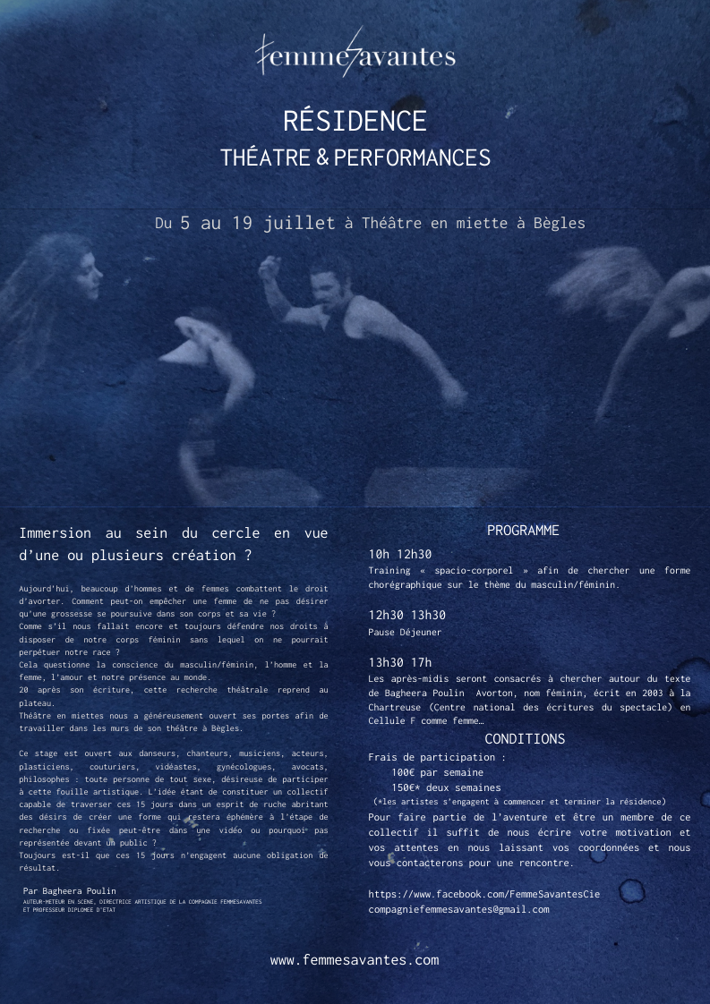 RESIDENCE THEATRE & PERFORMANCES